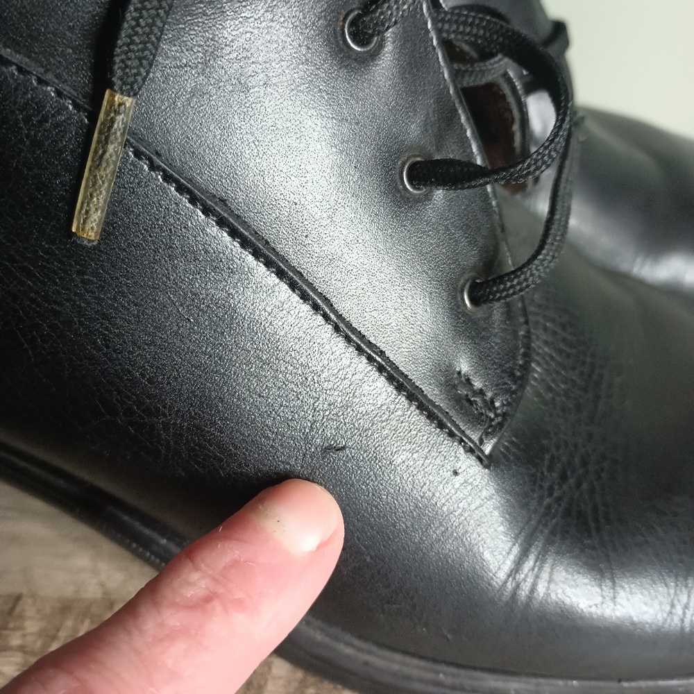 Santana Canada Womens Lace Up Oxford Boots Black 9-9.5 Academia Steampunk - Picture 7 of 15